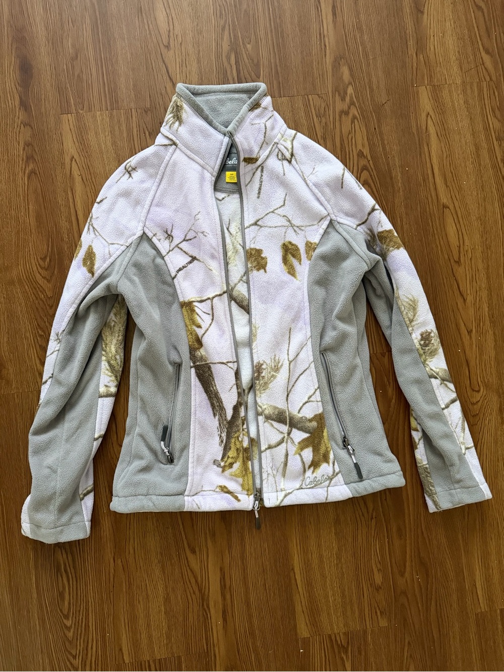 Cabela's Women's Grey & Purple Camouflage Fleece Jacket
